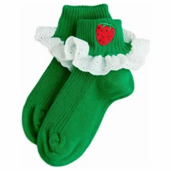 Chaussettes Fraise Coton Bio | Vert