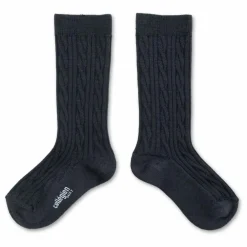 Chaussettes Hautes Alix Laine mérinos | Gris anthracite