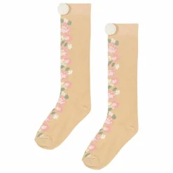 Chaussettes Hautes Chelie Fleurie | Miel