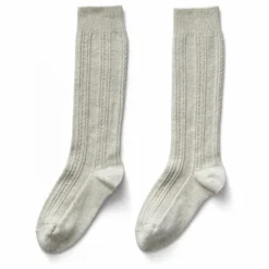 Chaussettes Hautes Pointelle | Ecru