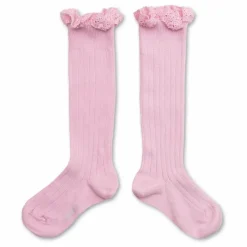 Chaussettes Joséphine | Rose tendre