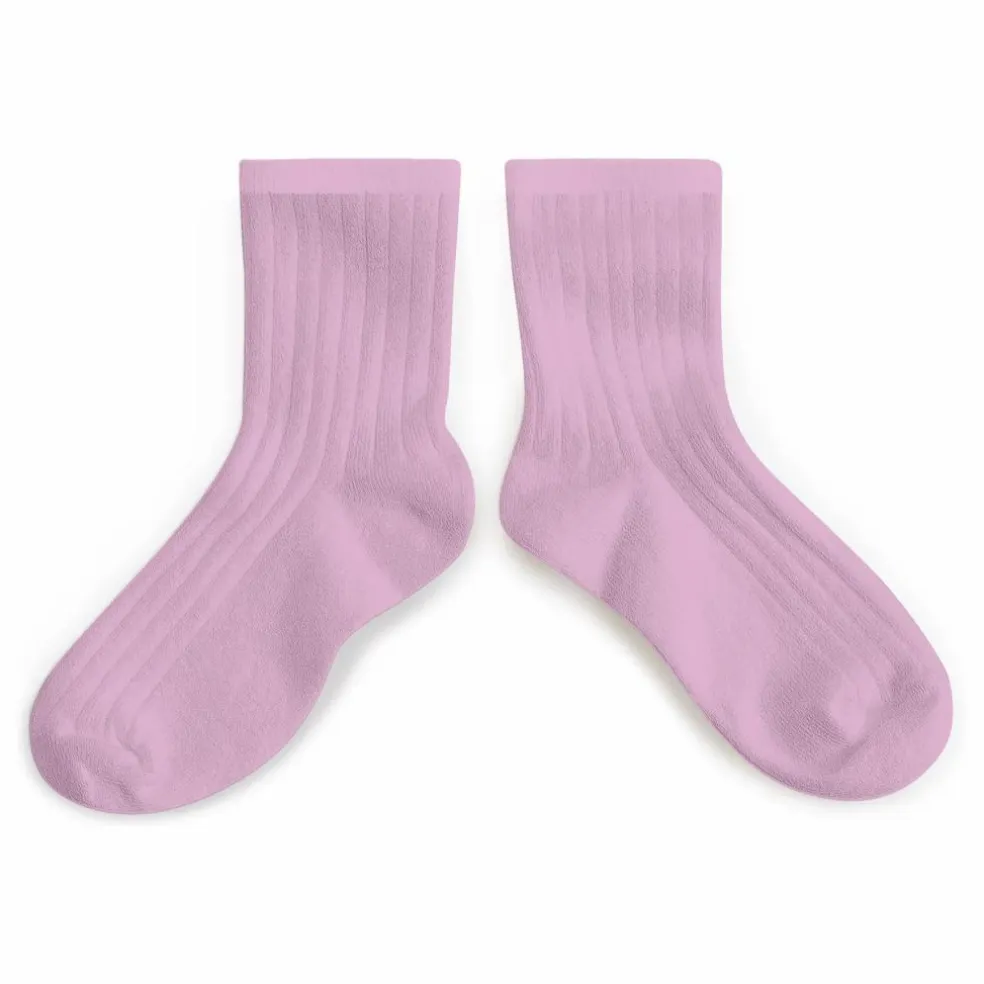 Chaussettes La Mini | Rose tendre