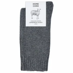 Chaussettes Laine-Rustique | Gris anthracite