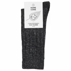 Chaussettes Laine-Soie | Gris anthracite