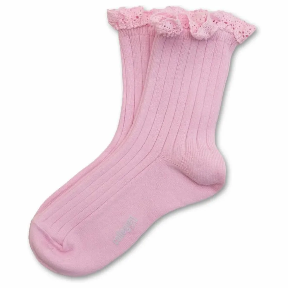 Chaussettes Lili | Rose tendre