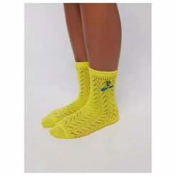 Chaussettes Pointelle Coton Bio | Jaune