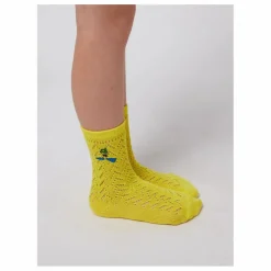 Chaussettes Pointelle Coton Bio | Jaune