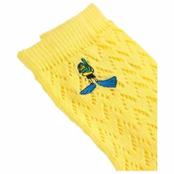 Chaussettes Pointelle Coton Bio | Jaune