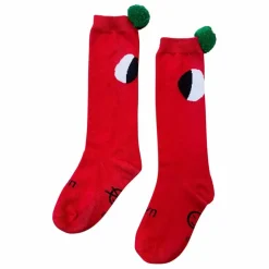 Chaussettes Pom Pom | Rouge