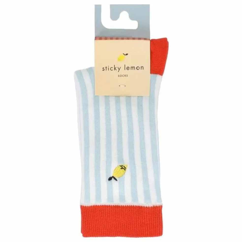 Chaussettes Rayées | Bleu