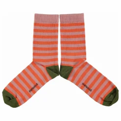 Chaussettes Rayées | Rose