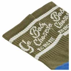 Chaussettes Tic Tac Toe Coton Bio | Vert kaki