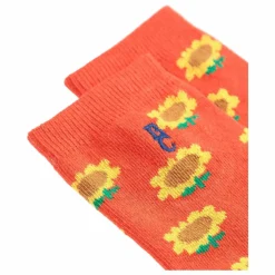 Chaussettes Tournesol Coton Bio | Rouge