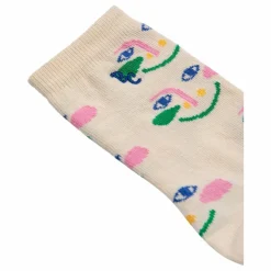 Chaussettes Visages | Ecru