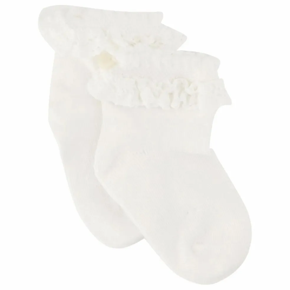 Chaussettes Volants | Blanc