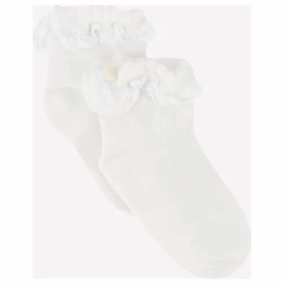 Chaussettes Volants | Blanc
