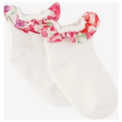 Chaussettes Volants Liberty | Rose bonbon