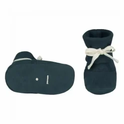 Chaussons Baby Ribbed Coton Bio | Bleu gris