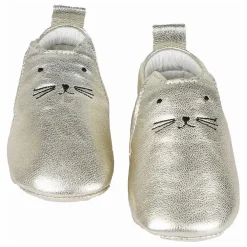 Chaussons Cuir Chachou | Doré