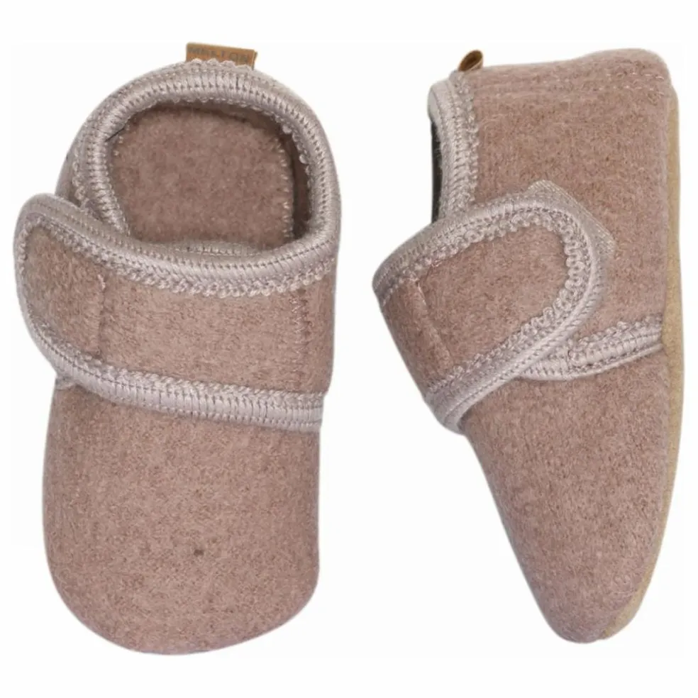 Chaussons en Laine Scratchs | Rose
