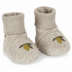 Chaussons Façon Sherpa Safa Citron | Beige