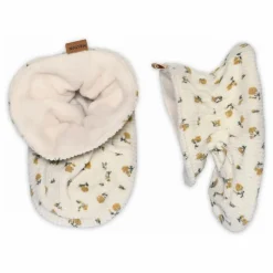 Chaussons Fleuris | Ecru