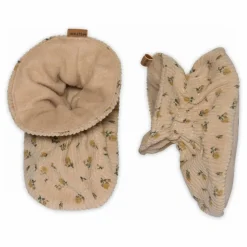 Chaussons Fleuris | Marron