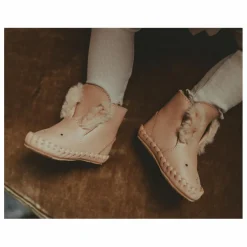 Chaussons Fourrés Kapi Lapin Des Neiges | Rose pâle