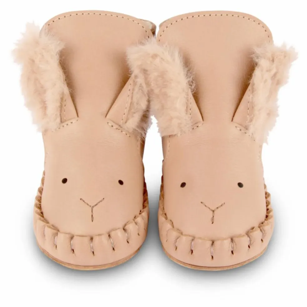 Chaussons Fourrés Kapi Lapin Des Neiges | Rose pâle