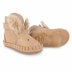 Chaussons Fourrés Kapi Lapin Des Neiges | Rose pâle