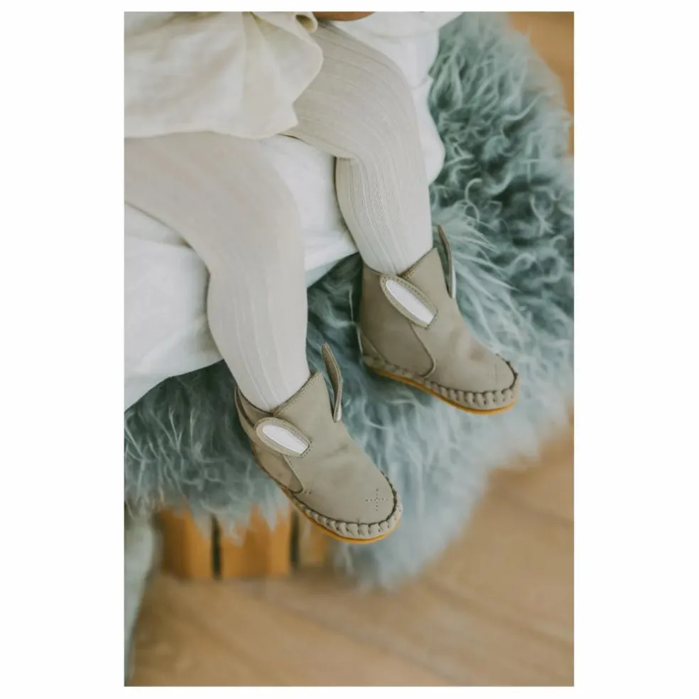 Chaussons Fourrés Lapin Kapi | Gris taupe