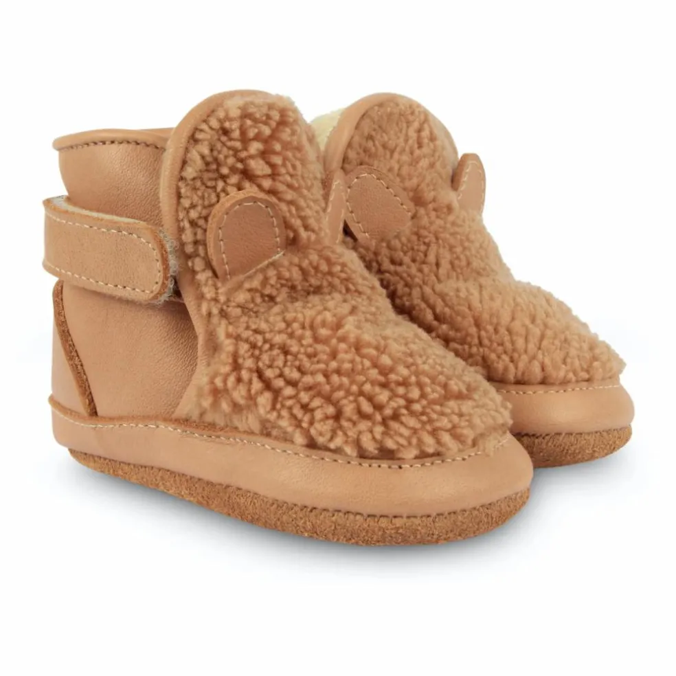 Chaussons Fourrés Richy Ours Brun | Marron glacé