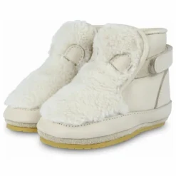 Chaussons Fourrés Richy Ourse Polaire | Ecru