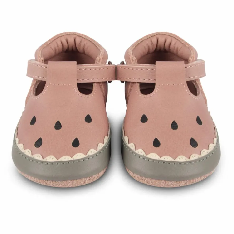 Chaussons Nanoe Pastèque Cuir | Rose