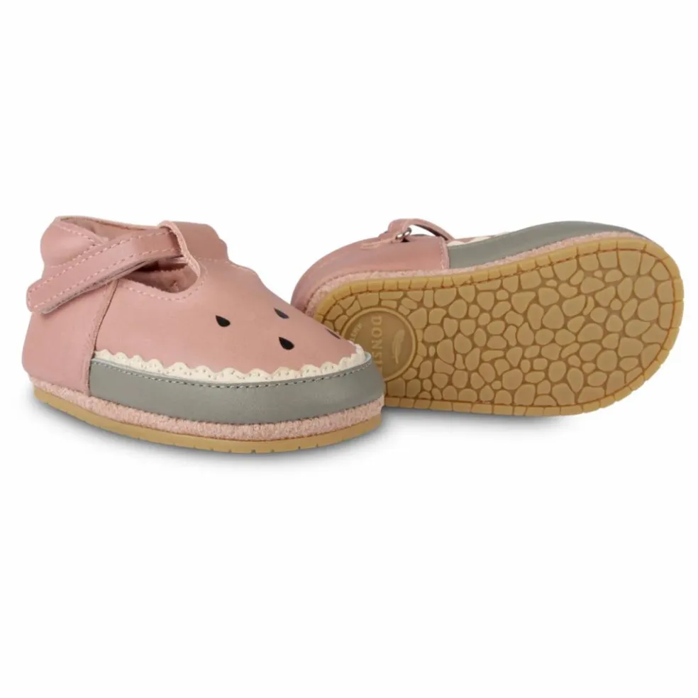 Chaussons Nanoe Pastèque Cuir | Rose