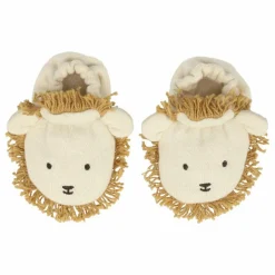 Chaussons pour bébé Lion en coton bio | Naturel