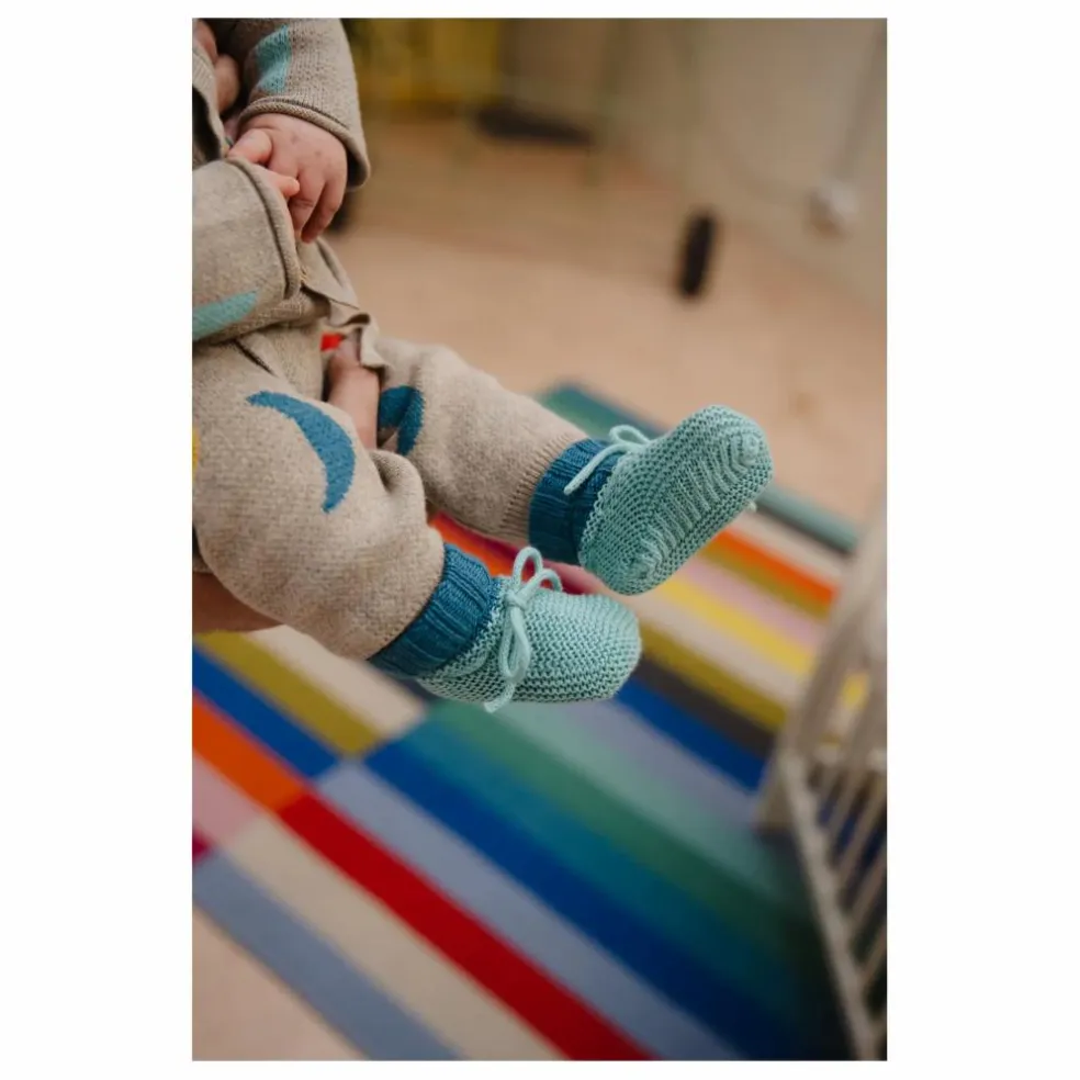 Chaussons Starfish Coton Bio | Turquoise