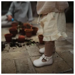 Chaussons T-Bar | Crème