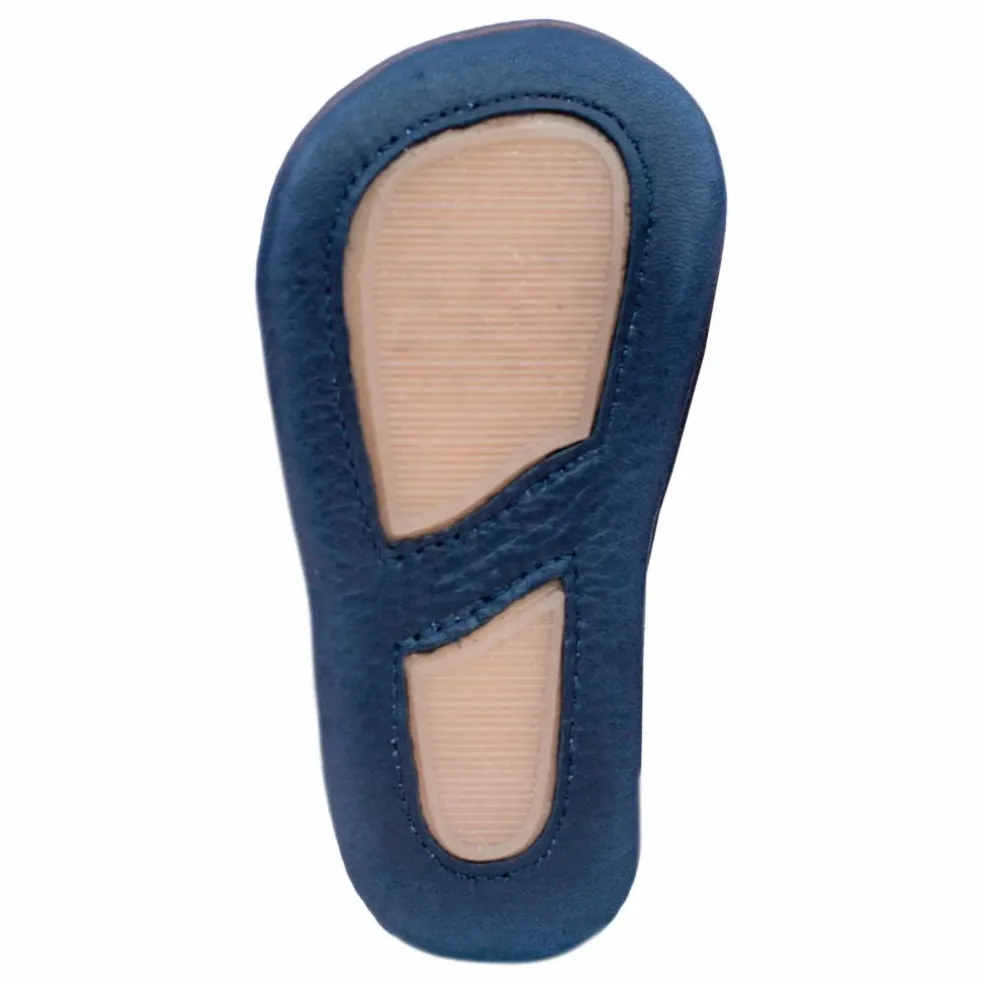 Chaussons T-Bar Minimilton | Bleu marine