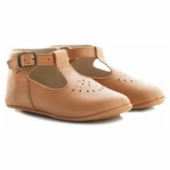 Chaussons T-Bar Minimilton | Cognac