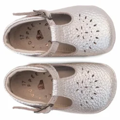 Chaussons T-Bar Minimilton | Argenté