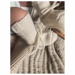 Chaussons Tricot Coton Bio | Ivoire