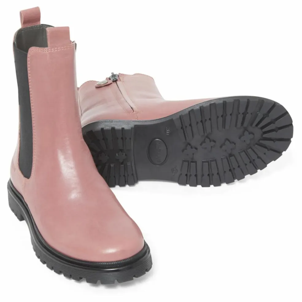 Chelsea Boots Montantes Semelles Funky | Rose