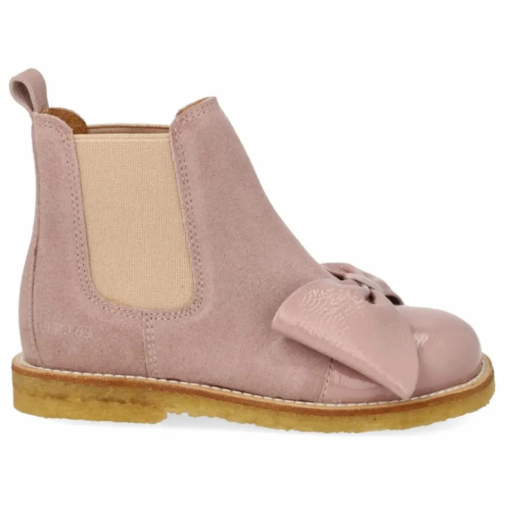Chelsea Boots Nœud | Rose pâle