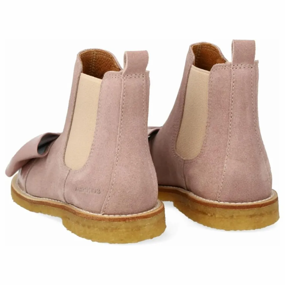 Chelsea Boots Nœud | Rose pâle