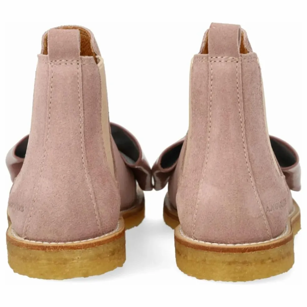 Chelsea Boots Nœud | Rose pâle