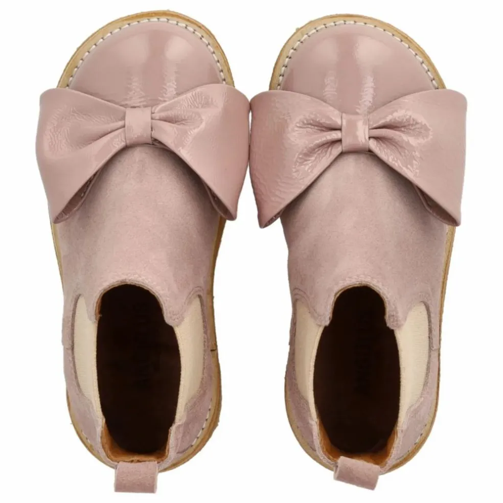 Chelsea Boots Nœud | Rose pâle