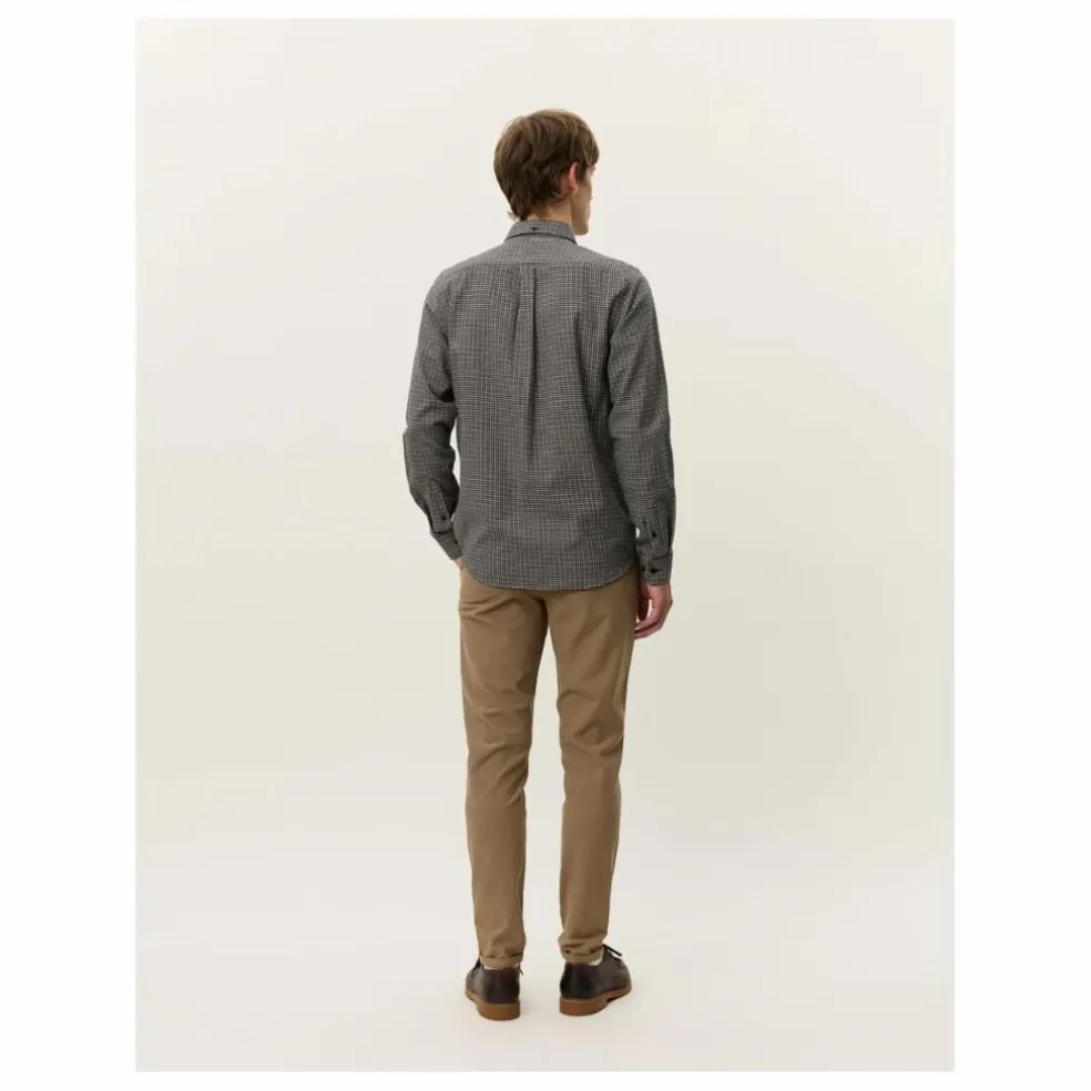 Chemise à Carreaux en Flannel Konrad | Blanc cassé