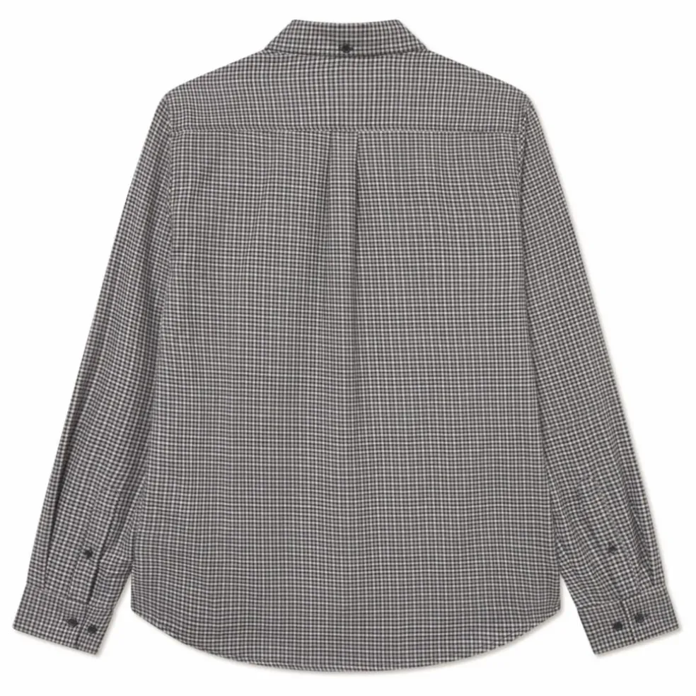 Chemise à Carreaux en Flannel Konrad | Blanc cassé