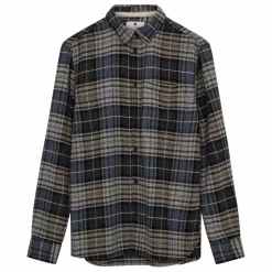 Chemise Akkonrad Carreaux Fibres Recyclées | Indigo